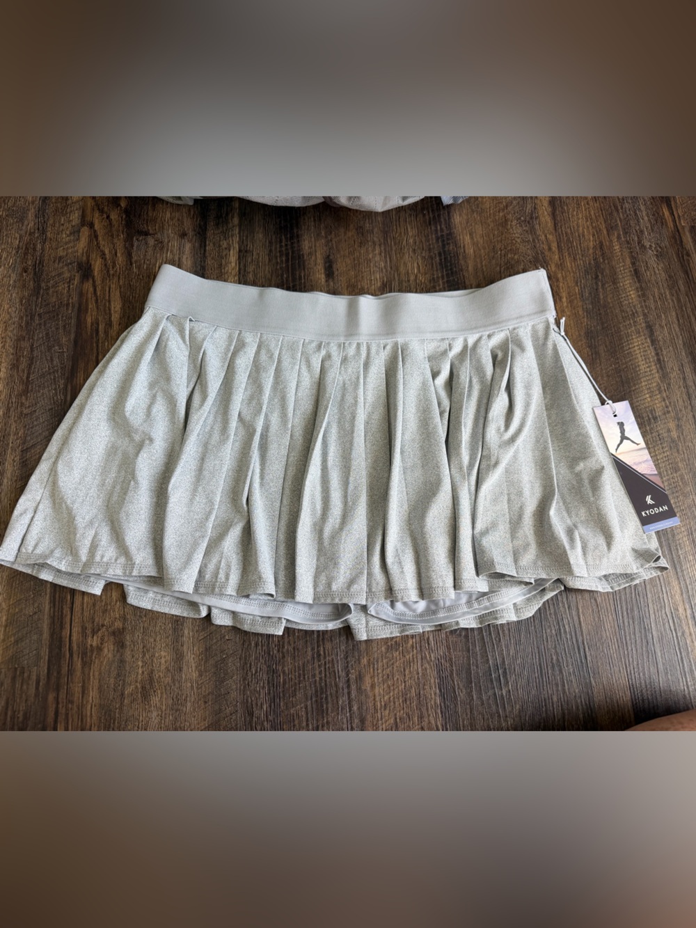 Kyodan Gray Pleated Skort XL NWT